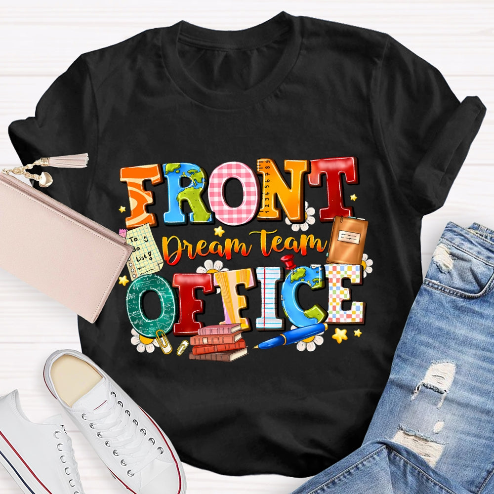 Front Office Dream Team Colorful  Plaid T-Shirt
