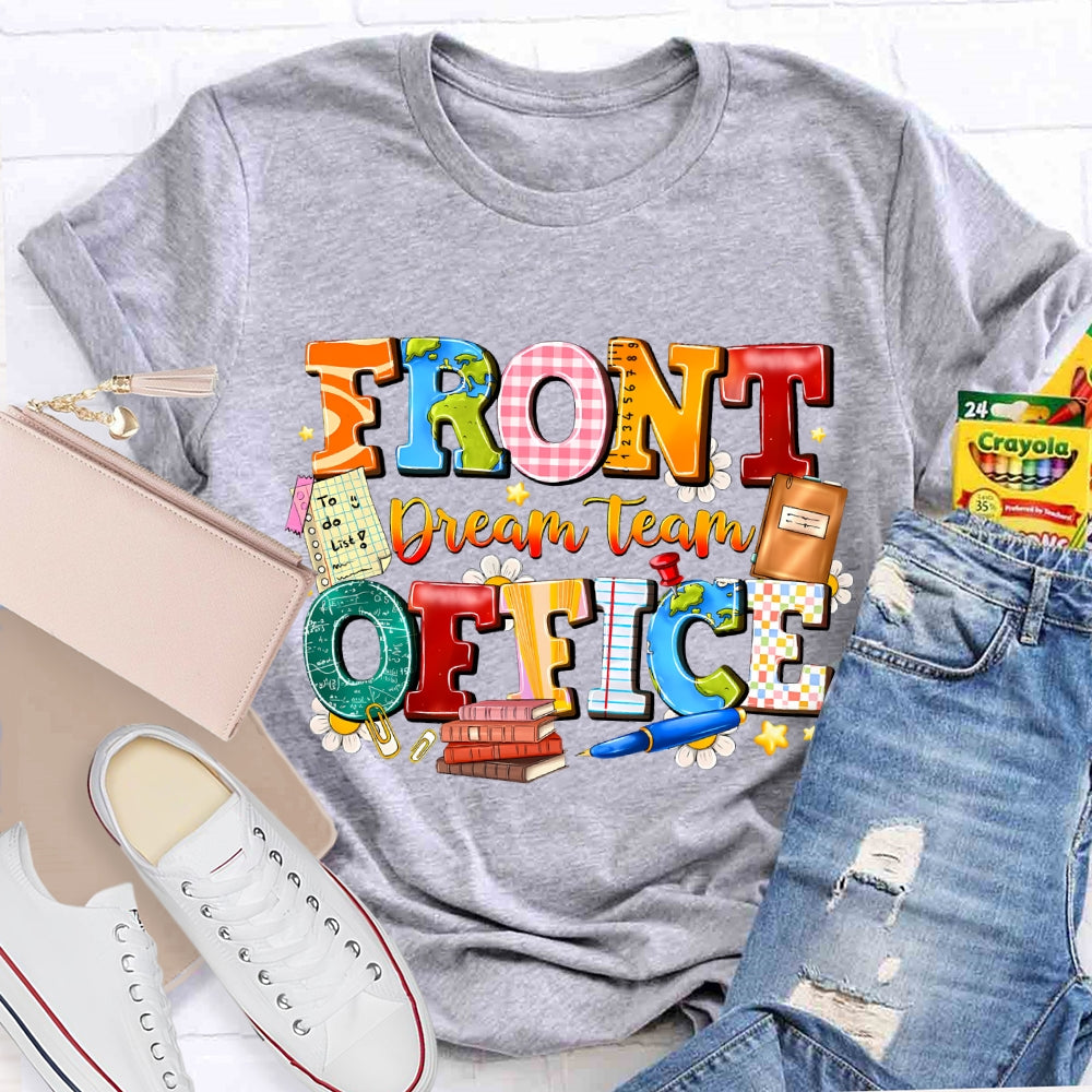 Front Office Dream Team Colorful  Plaid T-Shirt