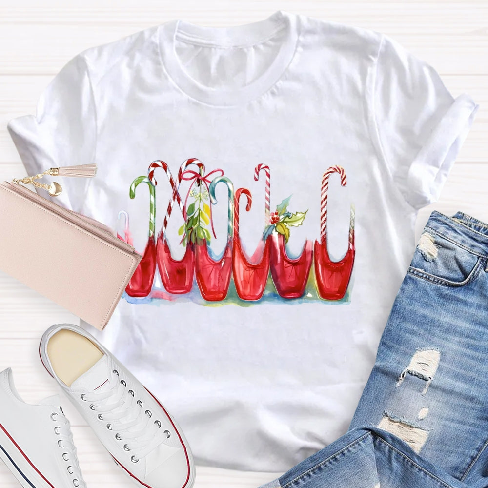 Ballet Shoes Christmas Dance T-shirt