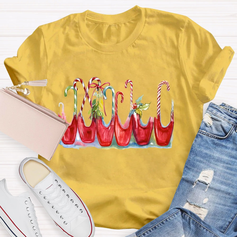 Ballet Shoes Christmas Dance T-shirt