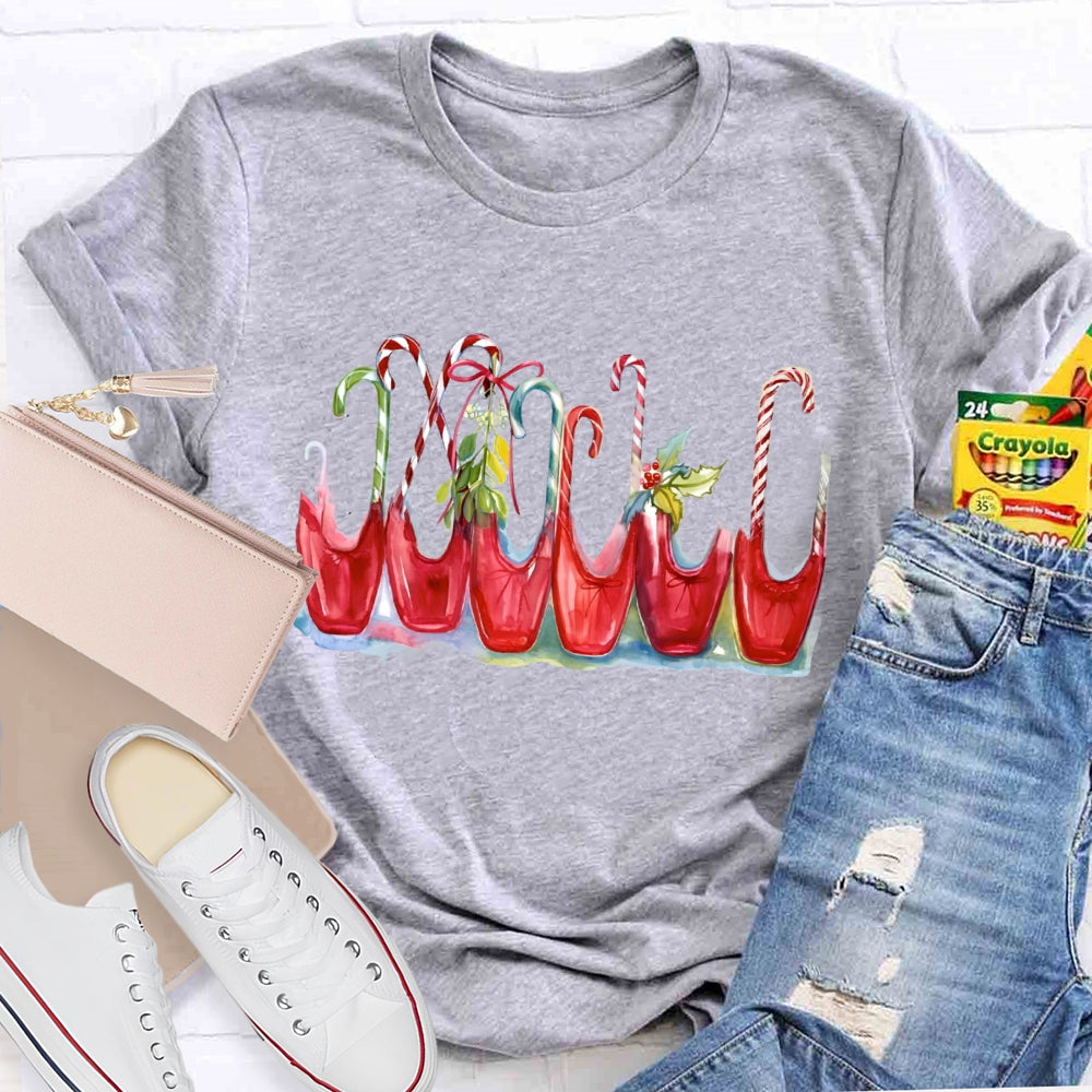 Ballet Shoes Christmas Dance T-shirt