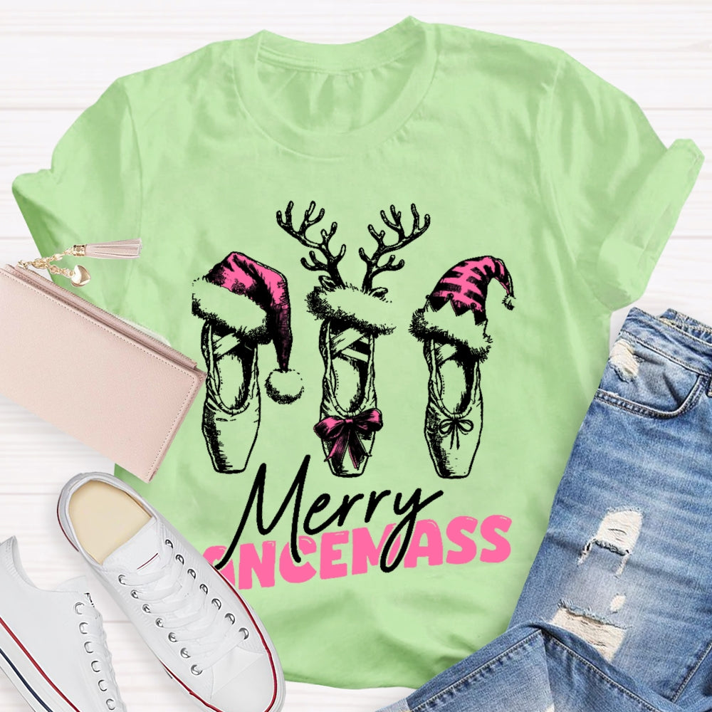 Merry Dancemass Ballerina Ballet Dancer  T-shirt