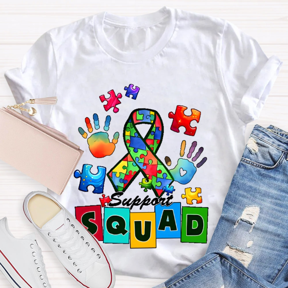 Autism Awareness Support Squad T-shirt