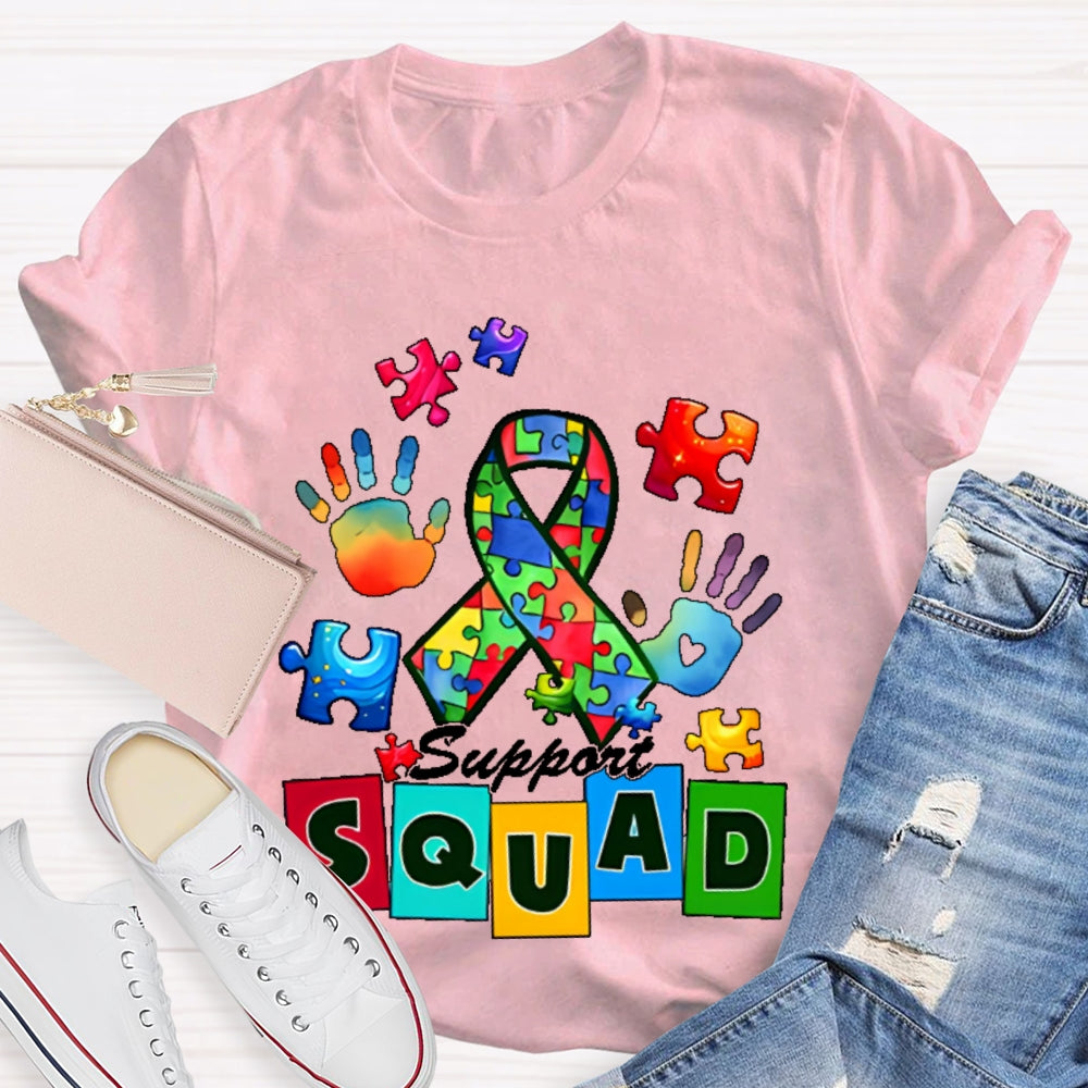 Autism Awareness Support Squad T-shirt