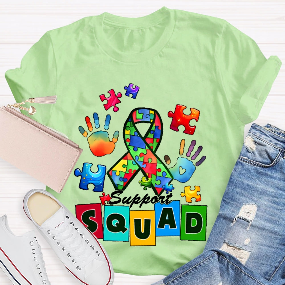 Autism Awareness Support Squad T-shirt