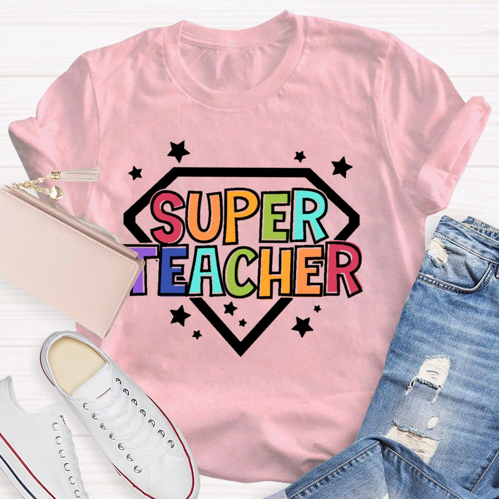 Super Teacher Letters T-shirt