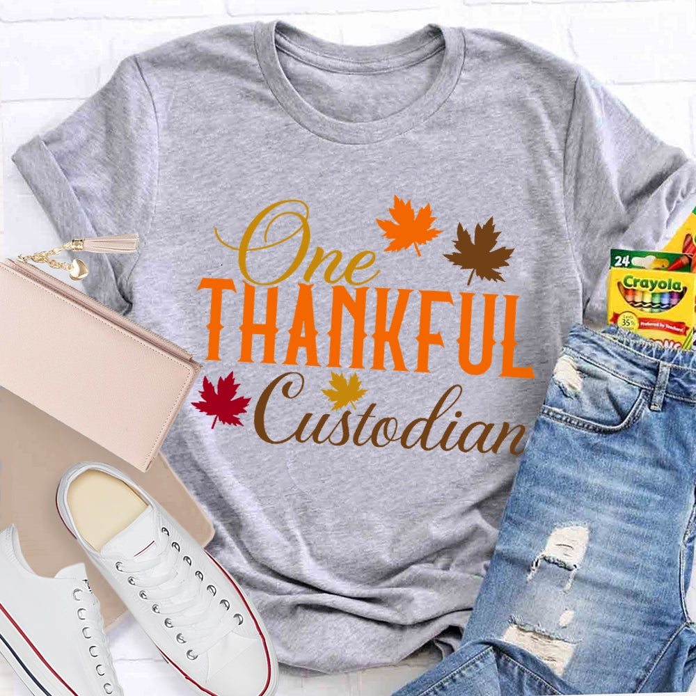 One Thankful Custodian  T-shirt