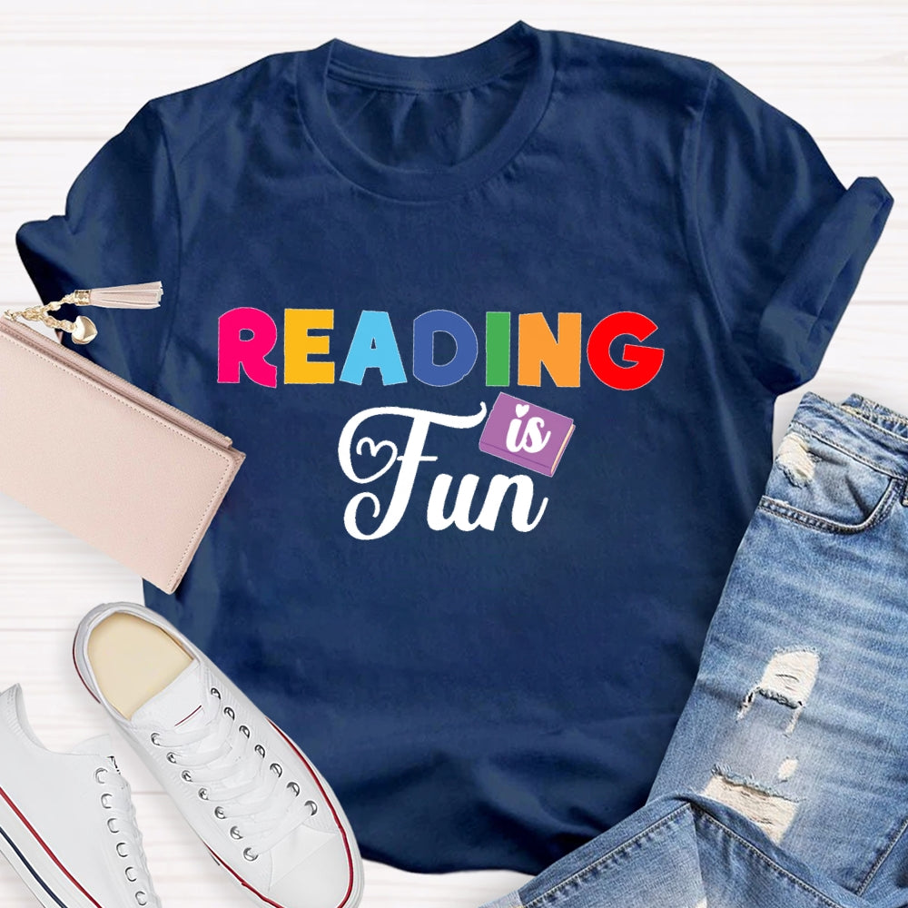Reading Is Fun Letters T-shirt