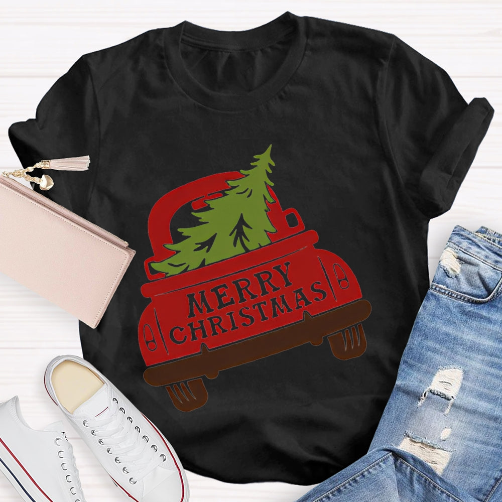 Merry Christmas The Christmas Tree That Was Pulled Away T-shirt