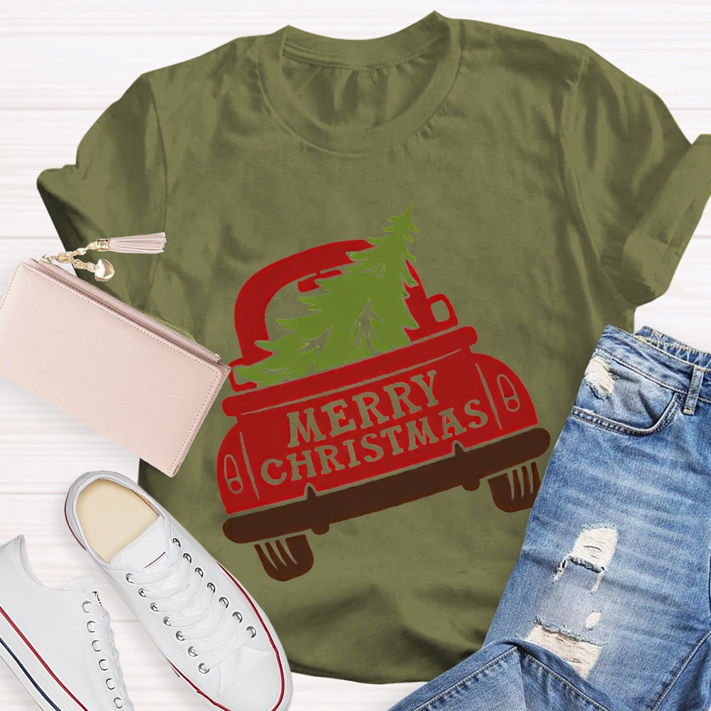Merry Christmas The Christmas Tree That Was Pulled Away T-shirt