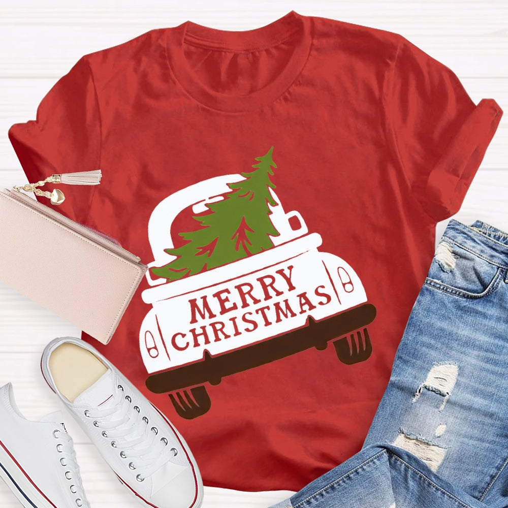 Merry Christmas The Christmas Tree That Was Pulled Away T-shirt