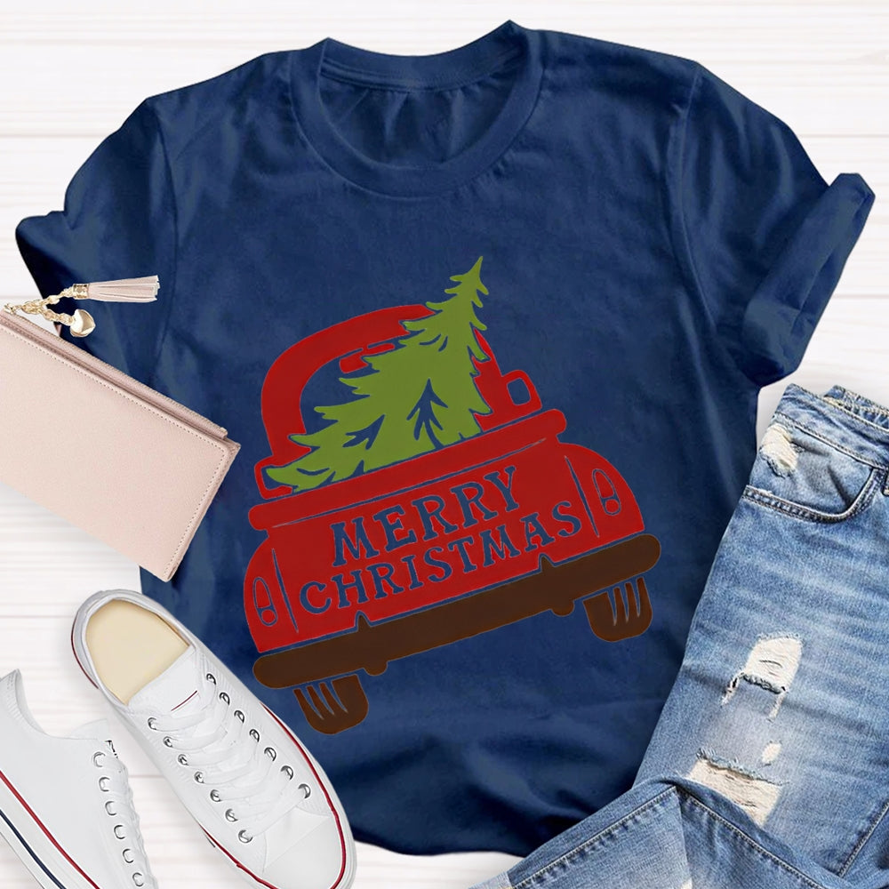 Merry Christmas The Christmas Tree That Was Pulled Away T-shirt