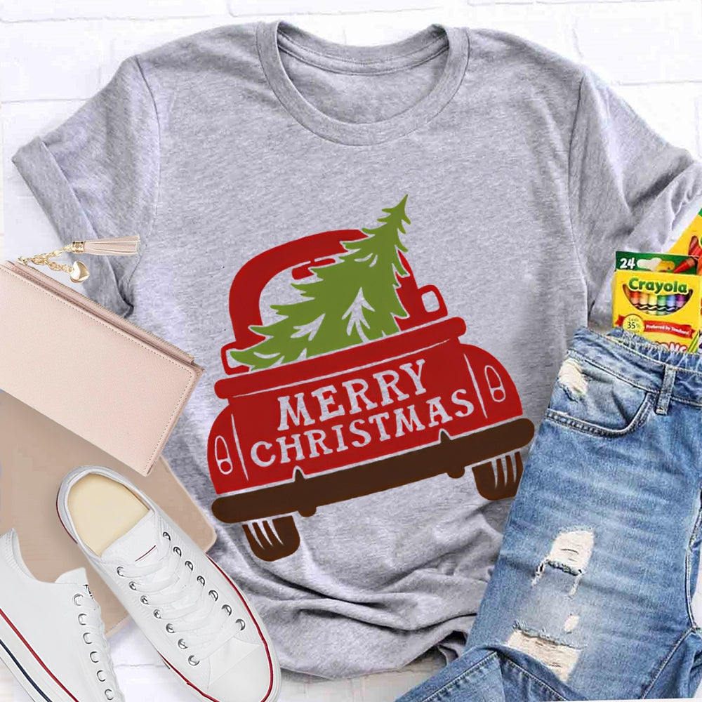 Merry Christmas The Christmas Tree That Was Pulled Away T-shirt