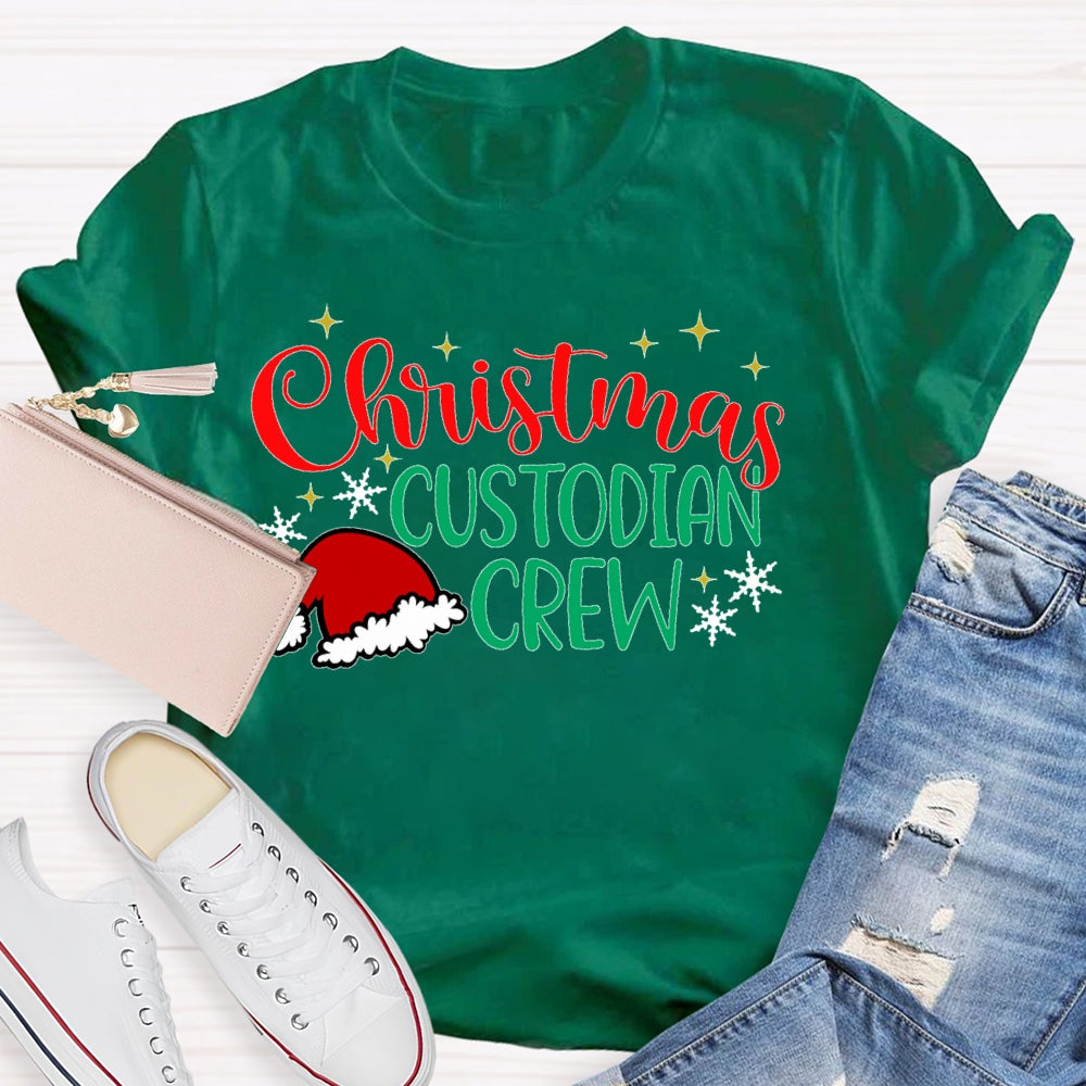 Christmas Custodian Crew T-shirt