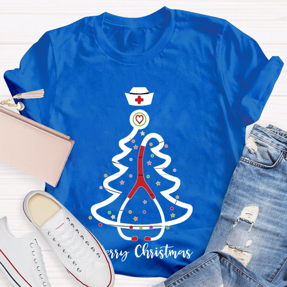 Merry Christmas School Nurse T-shirt