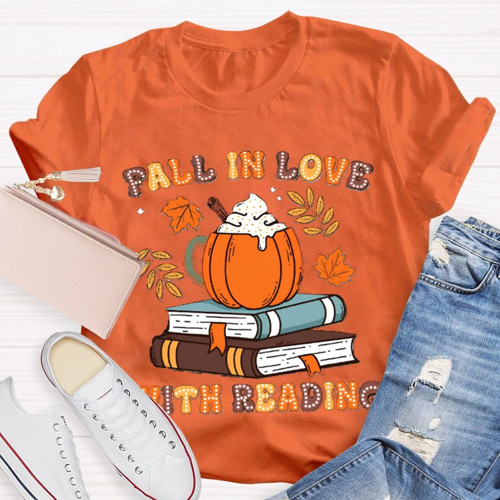 Fall In Love With Reading Teacher Shirts