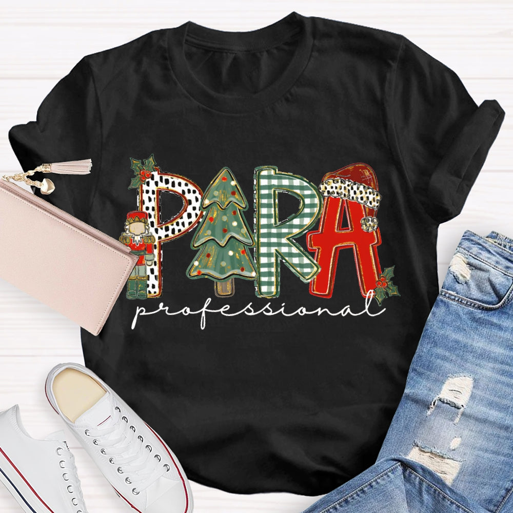 Para Professional Christmas Tree And Christmas Vibes T-shirt