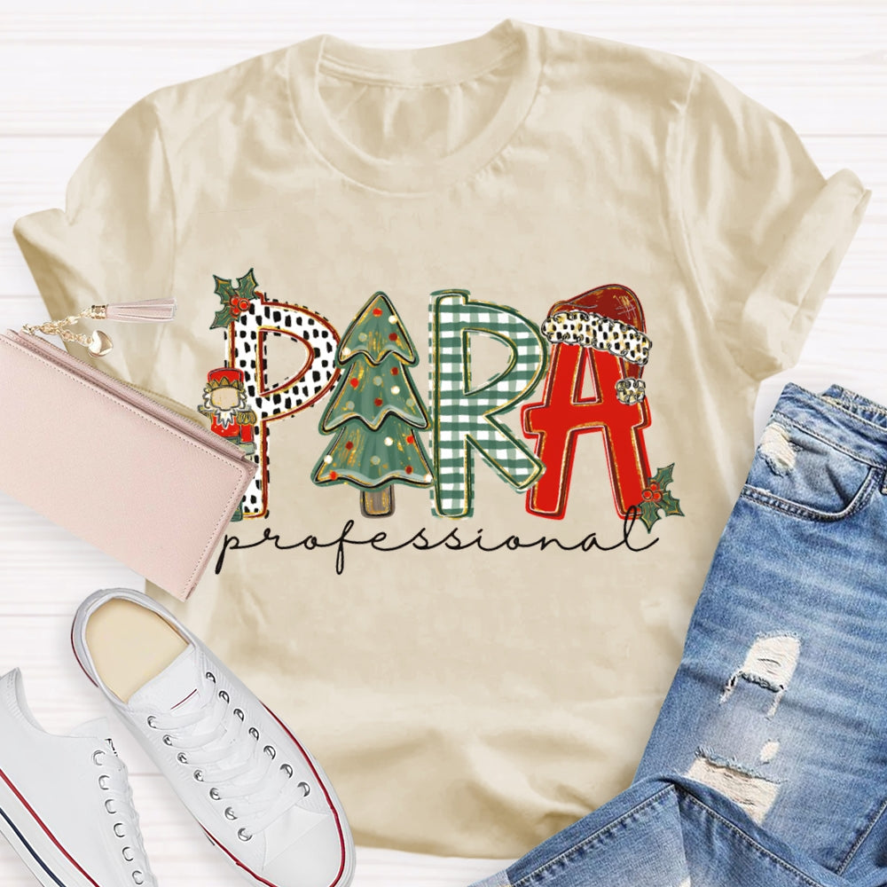 Para Professional Christmas Tree And Christmas Vibes T-shirt