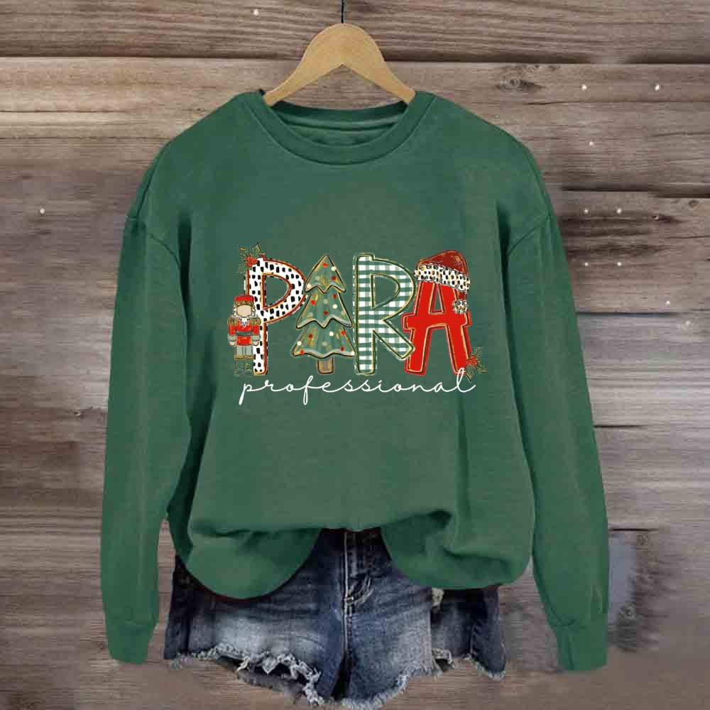 Christmas Para Tree Sweatshirt