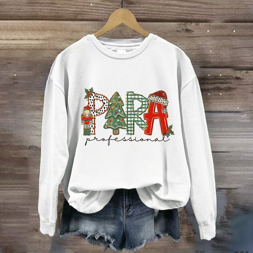 Christmas Para Tree Sweatshirt
