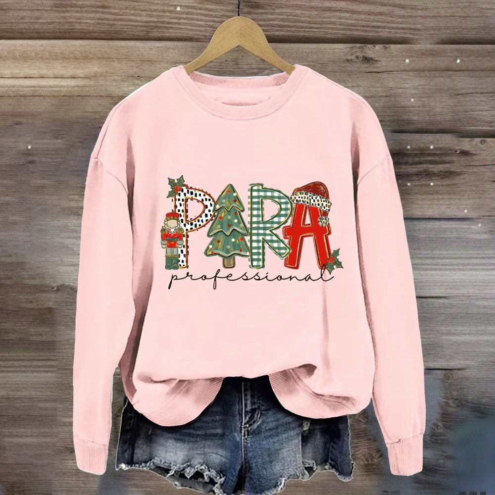 Christmas Para Tree Sweatshirt