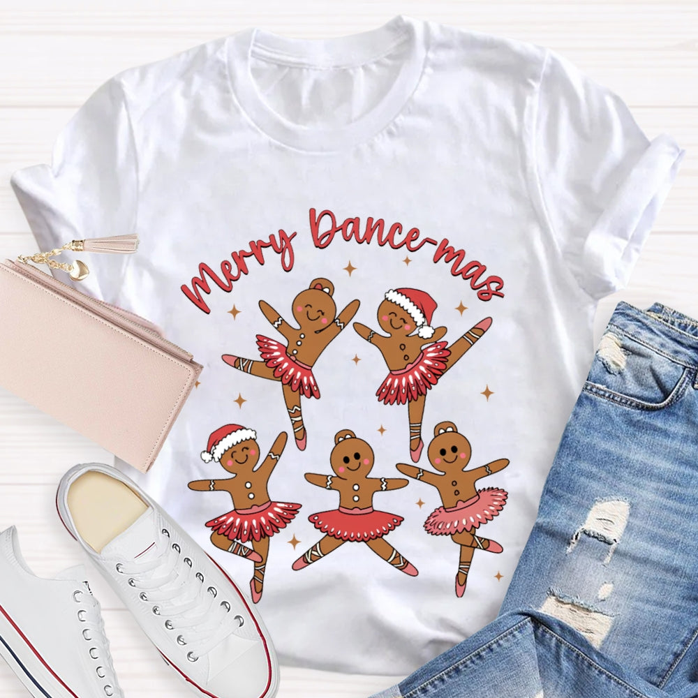 Merry Dancemas Christmas And Dancing Christmas Bear Dance Teacher T-shirt