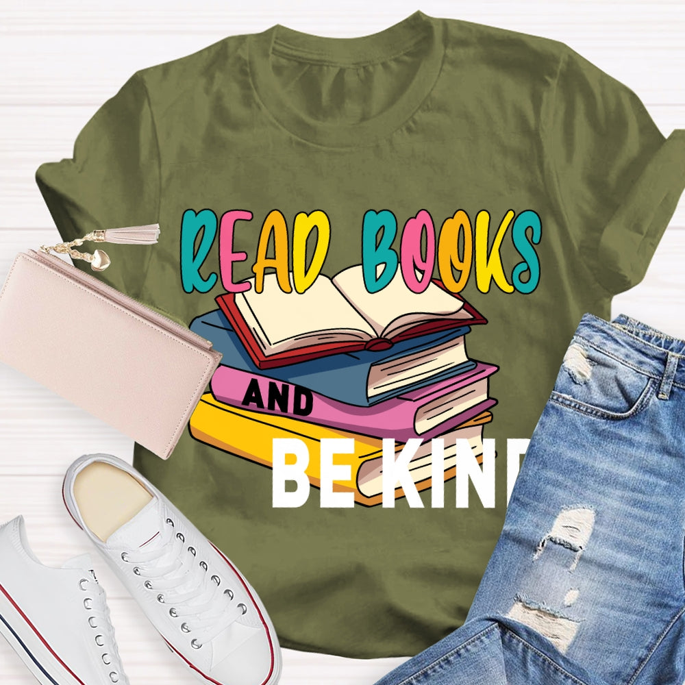 Read Books And Be Kind Coloring Books T-shirt
