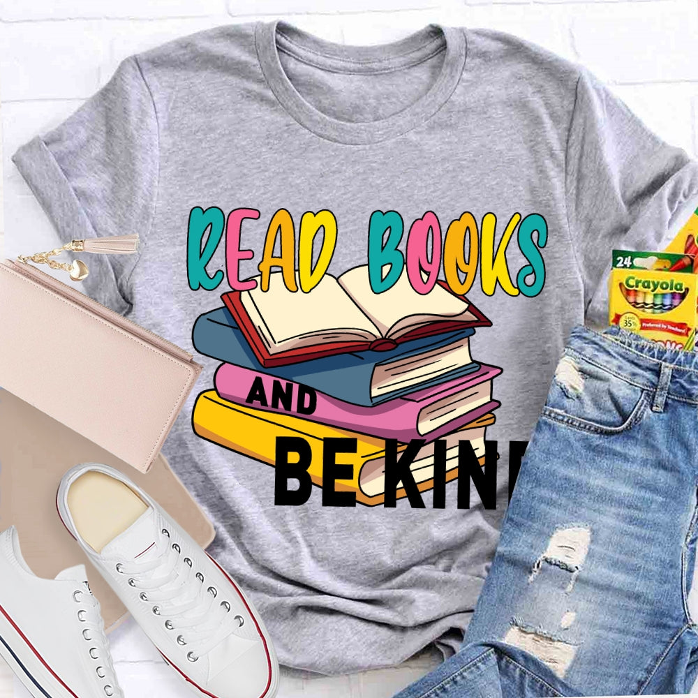 Read Books And Be Kind Coloring Books T-shirt