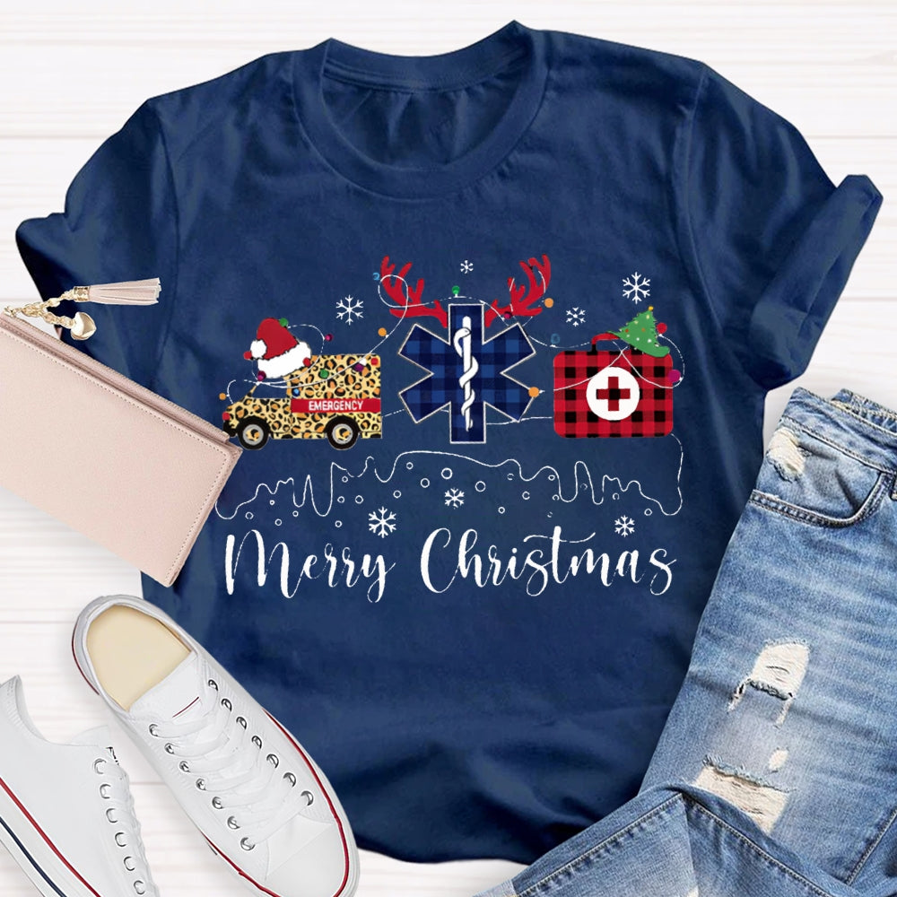 Merry Christmas School Nurse Christmas Vibes T-shirt