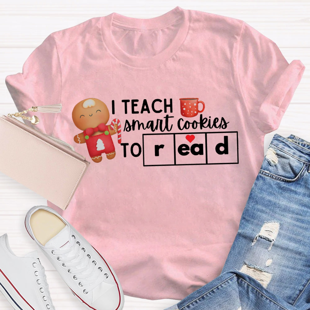 I Teach Smart Cookies To Read Christmas T-shirt