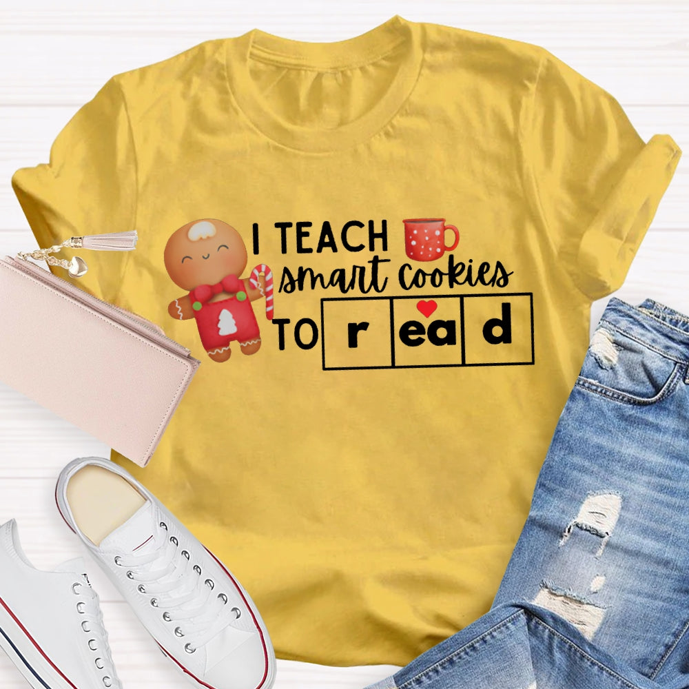 I Teach Smart Cookies To Read Christmas T-shirt