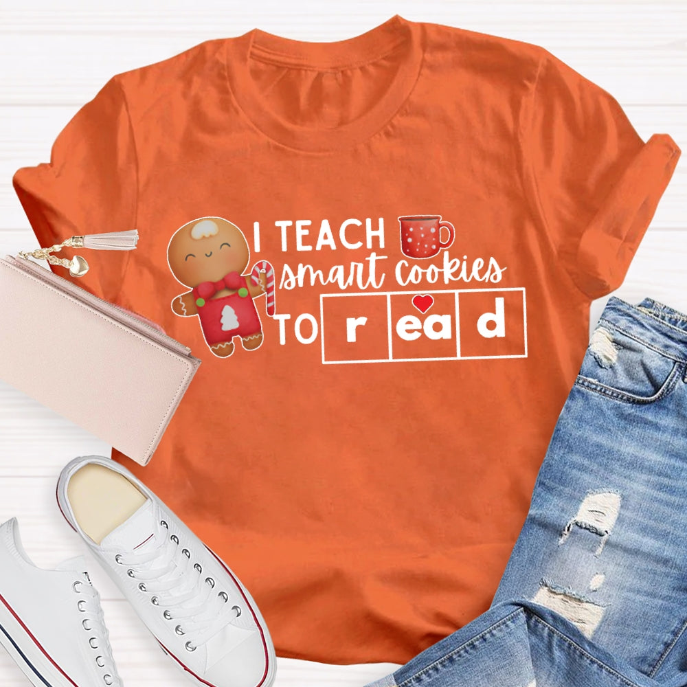 I Teach Smart Cookies To Read Christmas T-shirt