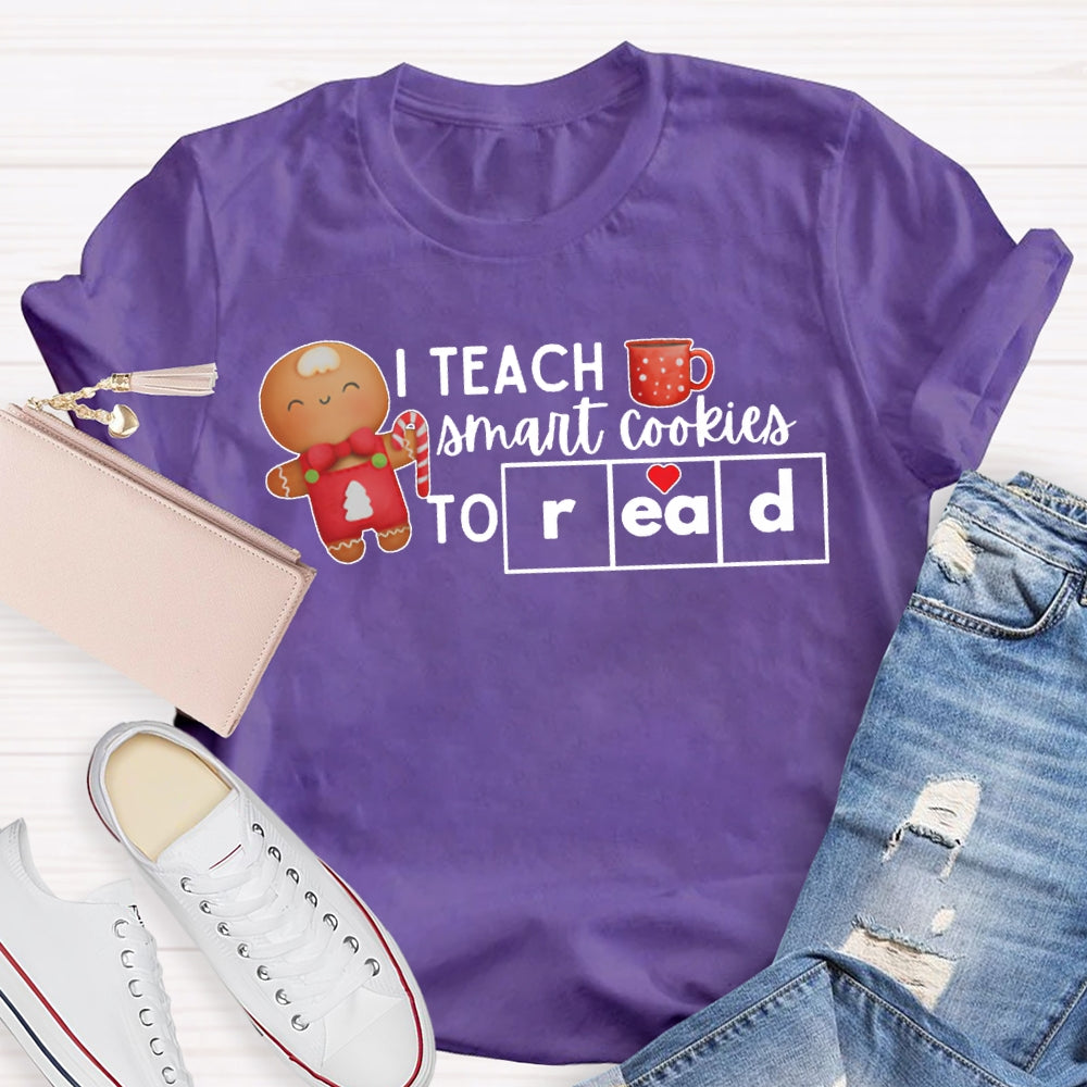 I Teach Smart Cookies To Read Christmas T-shirt