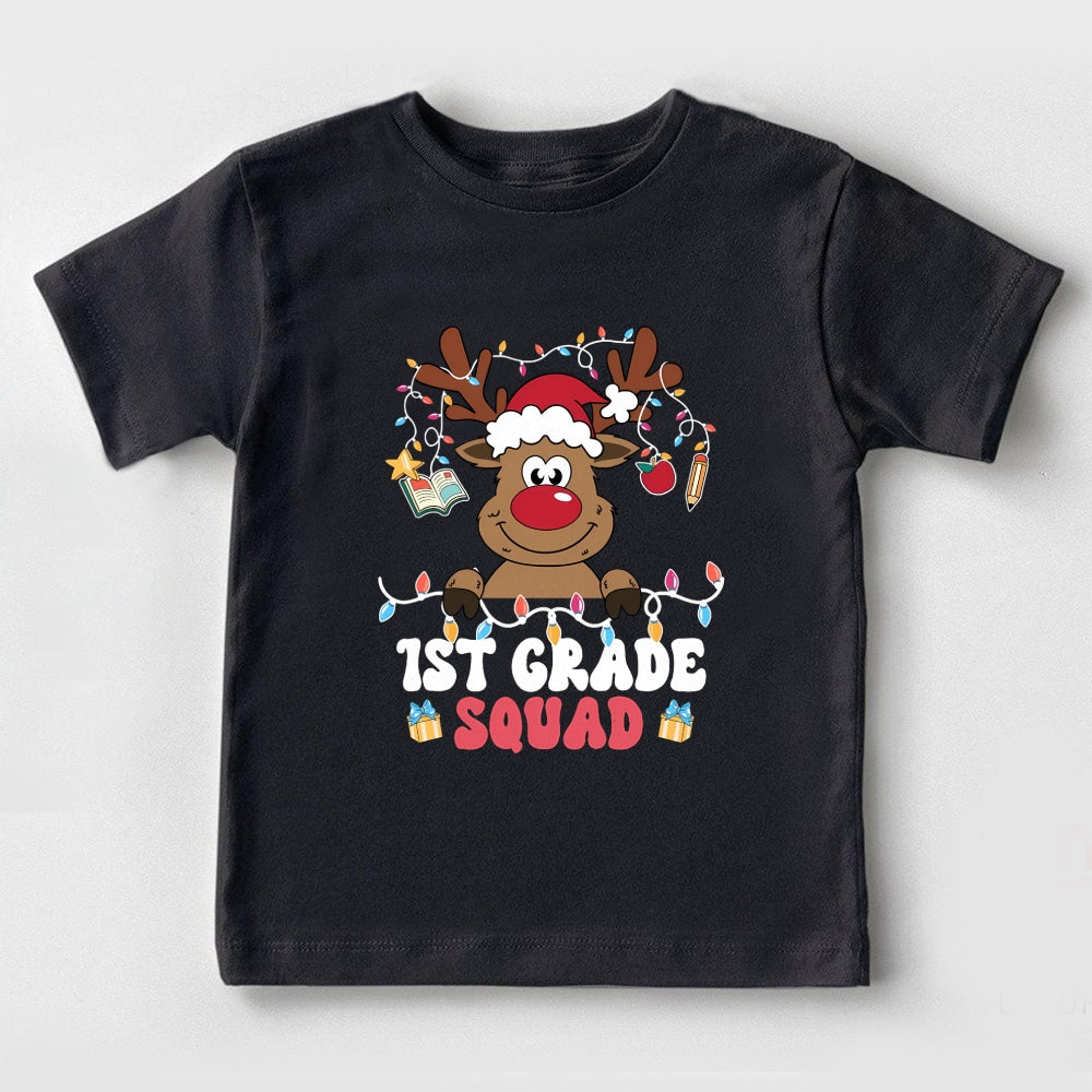 Personalized Grade Christmas Squad Toddler T-Shirts