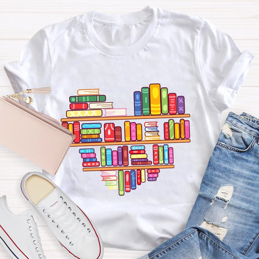 Books Lover Valentine Day T-Shirt