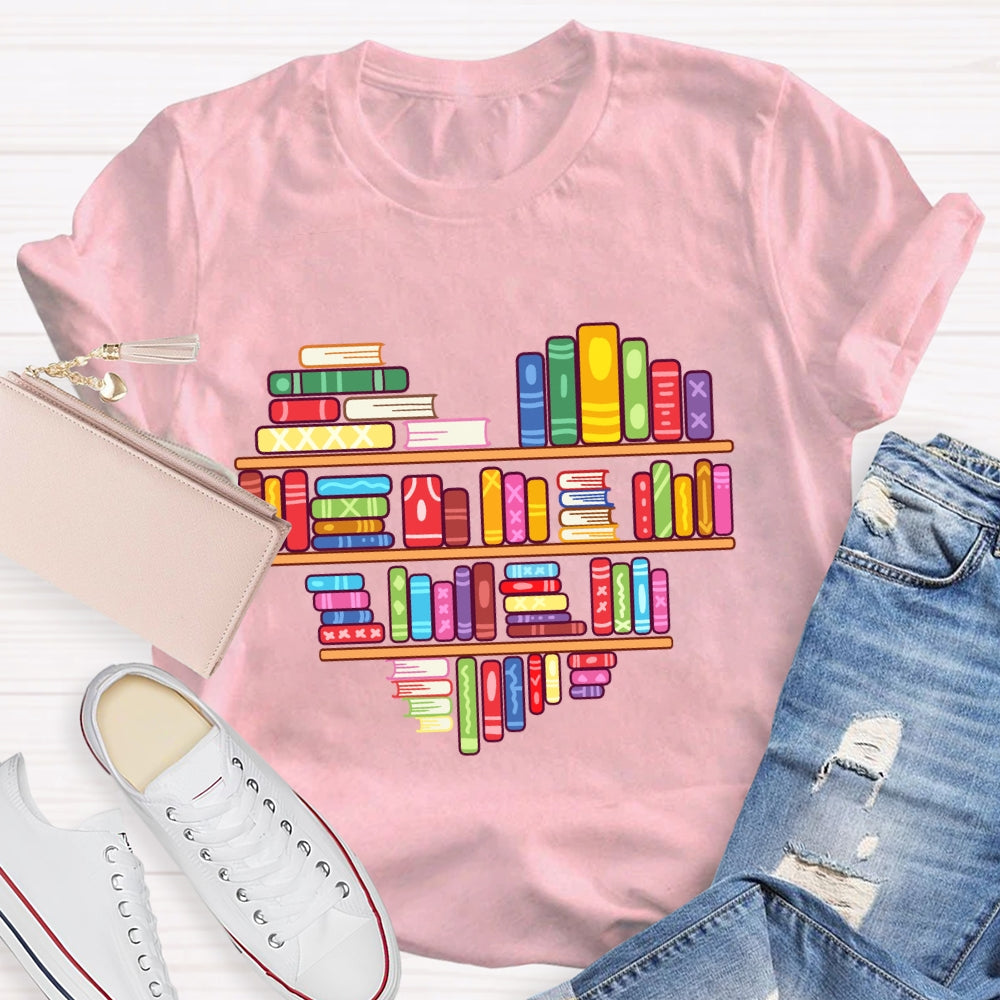 Books Lover Valentine Day T-Shirt