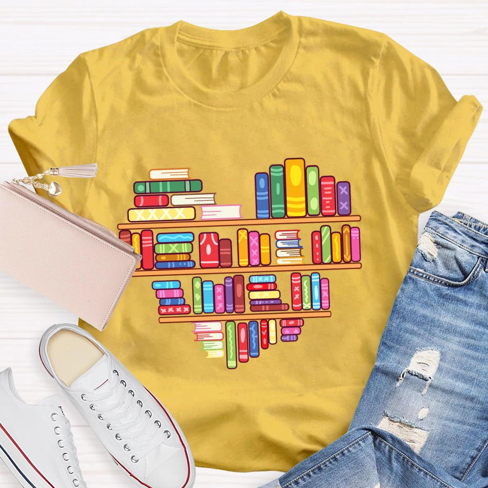 Books Lover Valentine Day T-Shirt