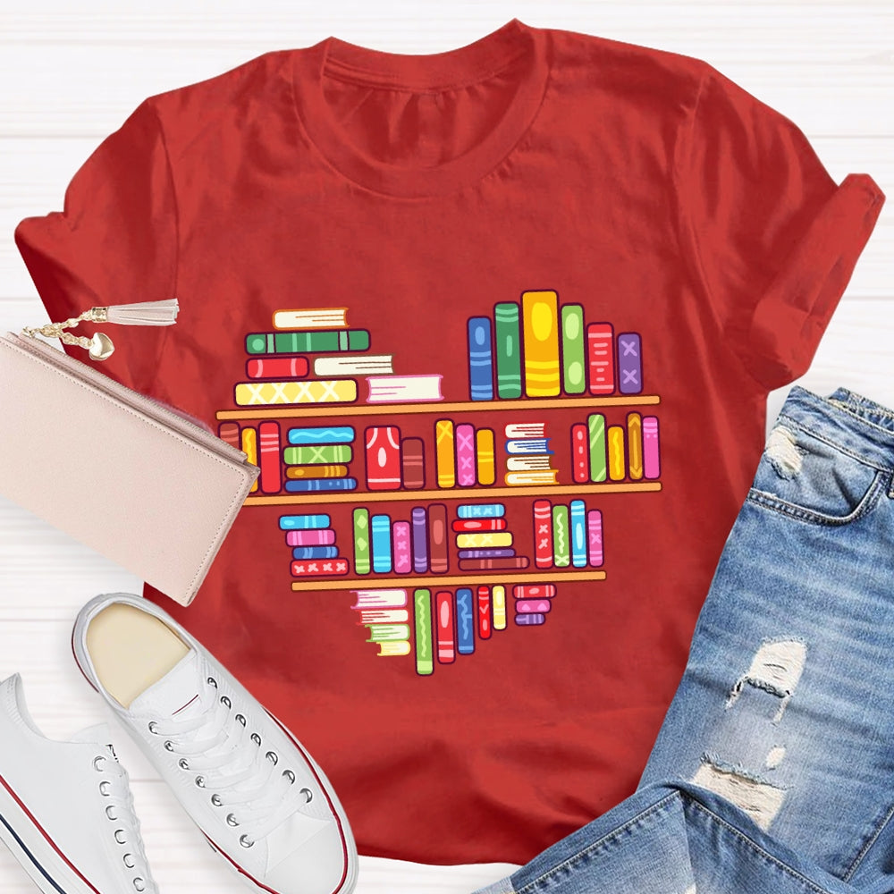 Books Lover Valentine Day T-Shirt