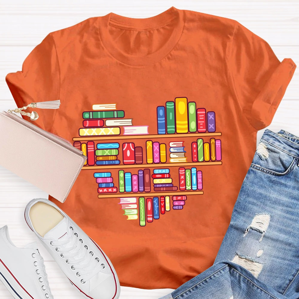 Books Lover Valentine Day T-Shirt