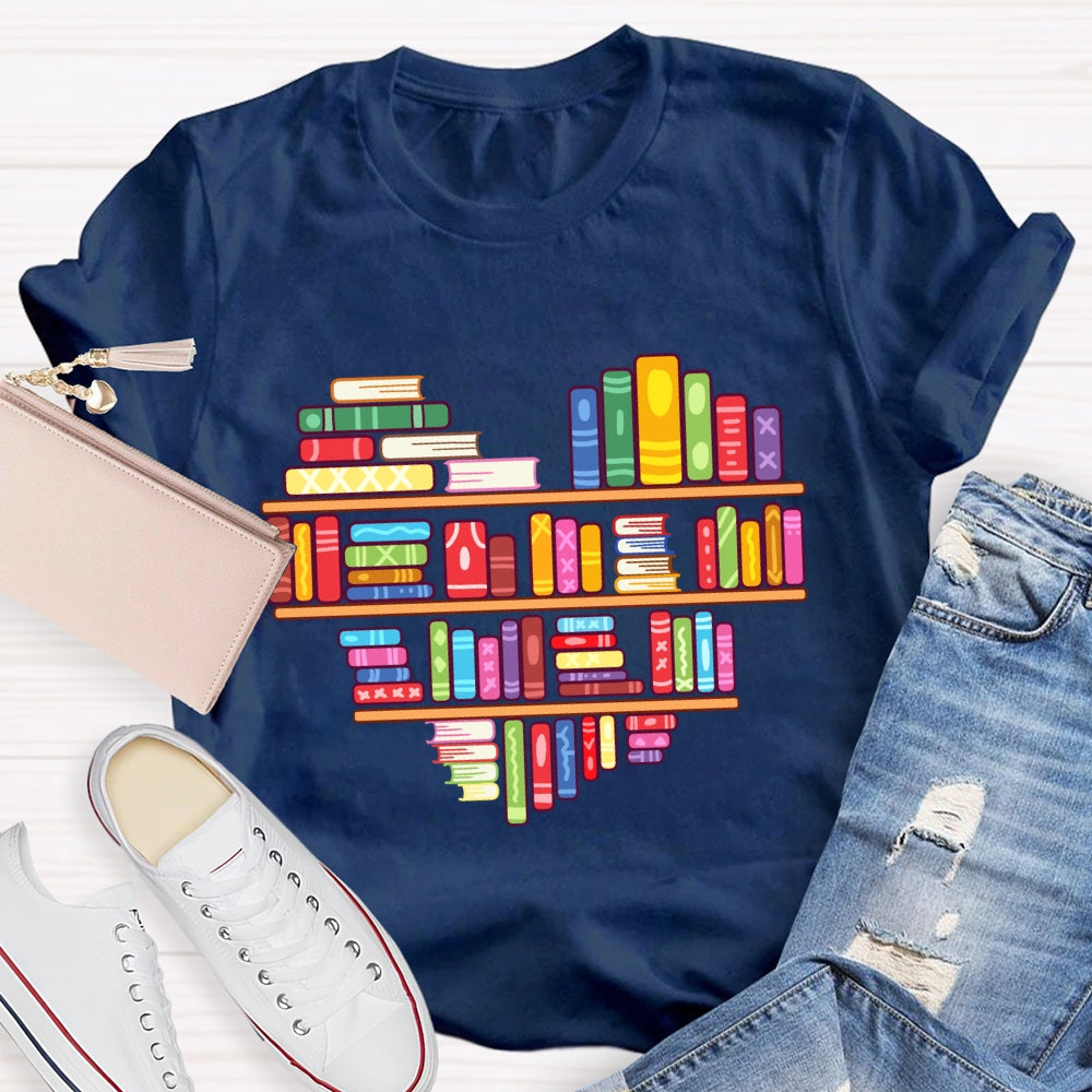 Books Lover Valentine Day T-Shirt