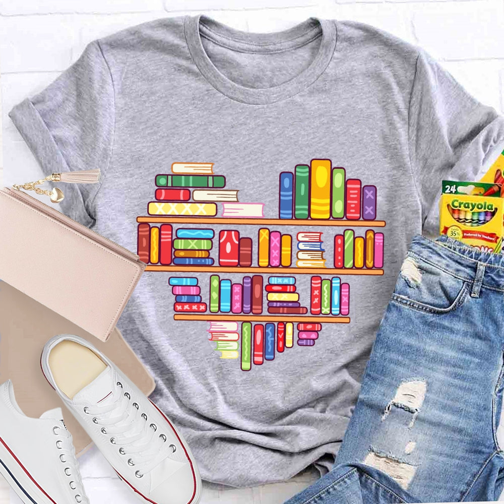 Books Lover Valentine Day T-Shirt