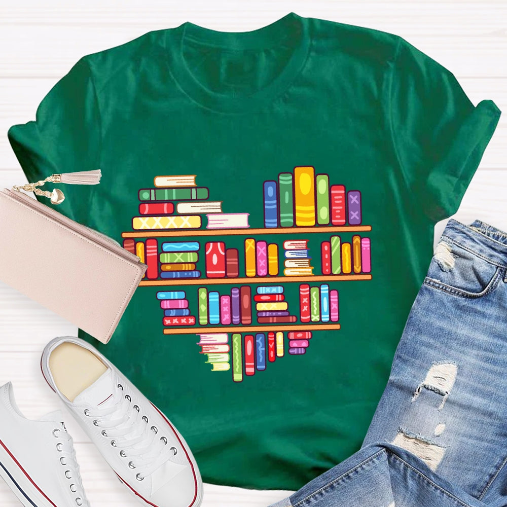Books Lover Valentine Day T-Shirt