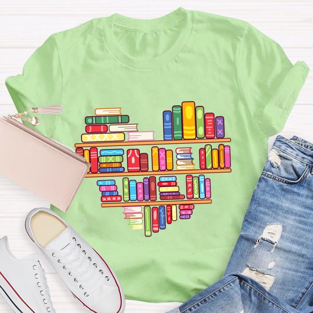 Books Lover Valentine Day T-Shirt