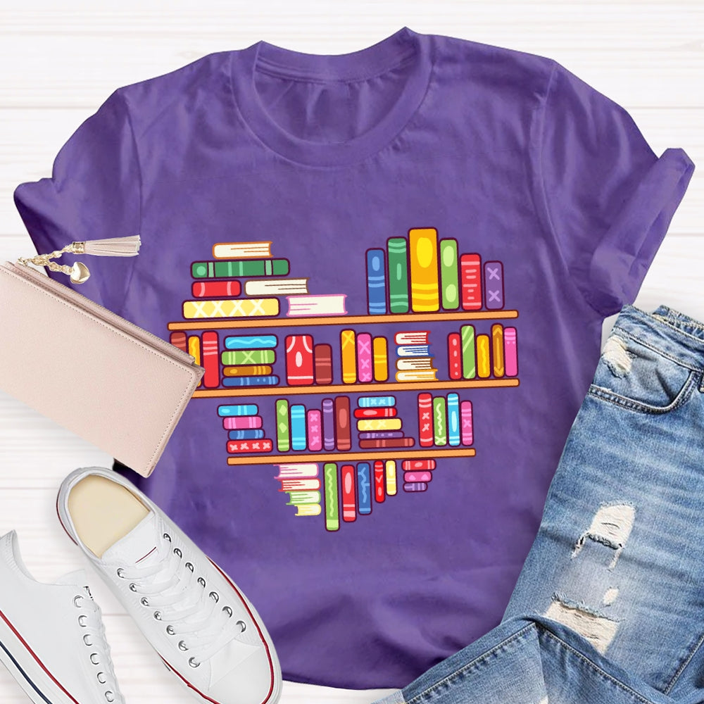 Books Lover Valentine Day T-Shirt
