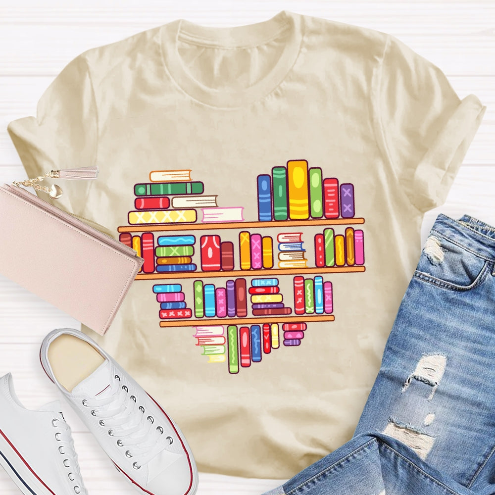Books Lover Valentine Day T-Shirt