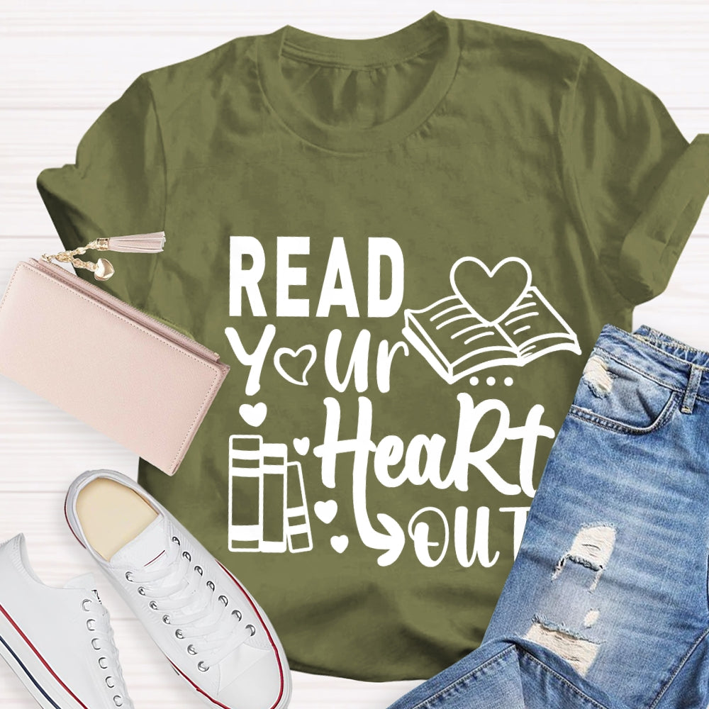 Read Your Heart Out Valentine's Day Teacher T-Shirt
