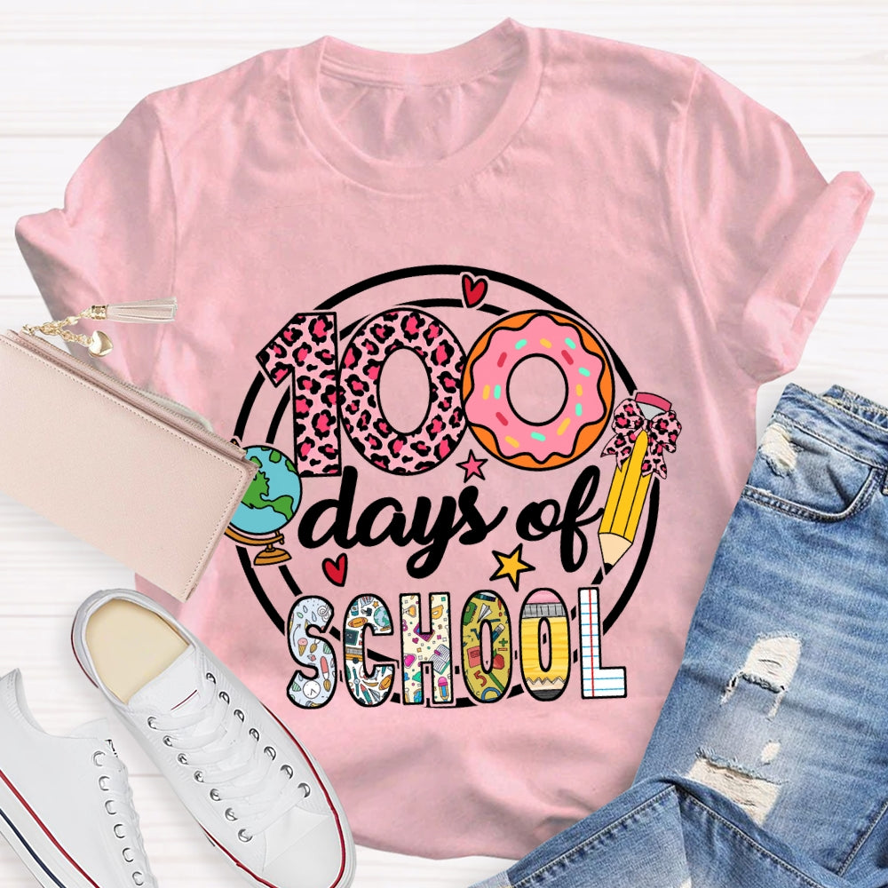 100 Days Of School Donuts T-Shirt