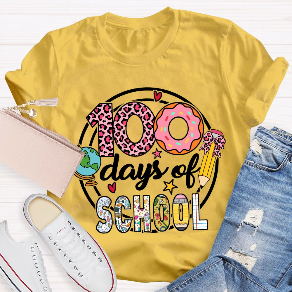 100 Days Of School Donuts T-Shirt