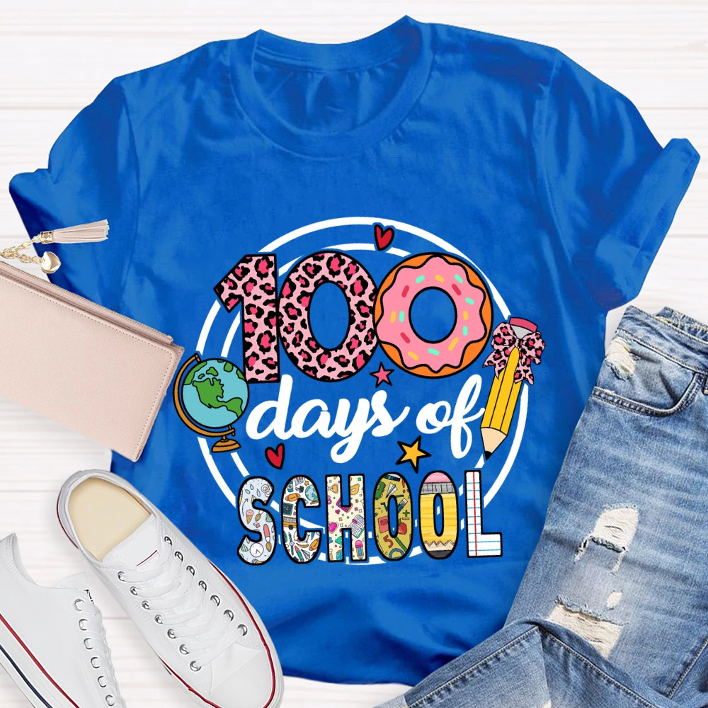 100 Days Of School Donuts T-Shirt
