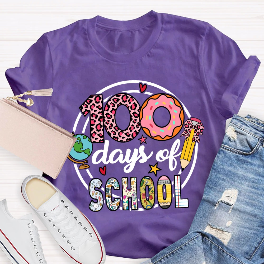 100 Days Of School Donuts T-Shirt